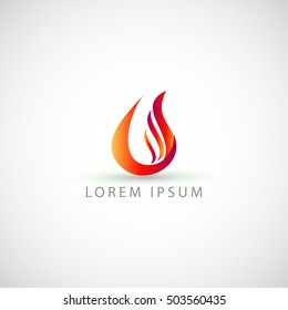 business logo fire vector sign