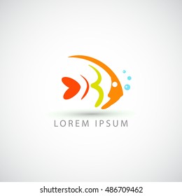 business logo fish vector sign
