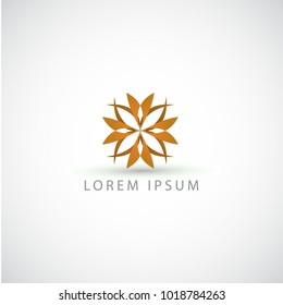 business logo flower vector sign