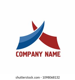 Business logo. Fly icon vector