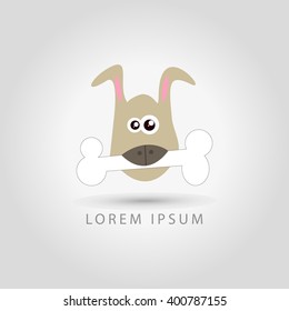  business logo funny dog vector sign