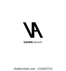 business logo.
general logos in the form of letters v and a
