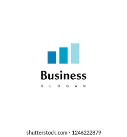 Business Logo With Good Progress Diagram For Business or sales company