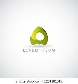 business logo green leaf vector sign