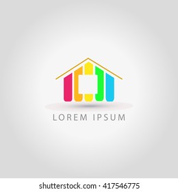 business logo house vector sign