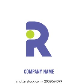 Business Logo Icon Illustration Design Template Vector letter R.