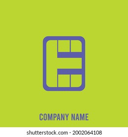 Business Logo Icon Illustration Design Template Vector letter E.
