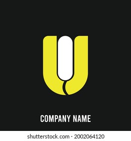 Business Logo Icon Illustration Design Template Vector letter U.