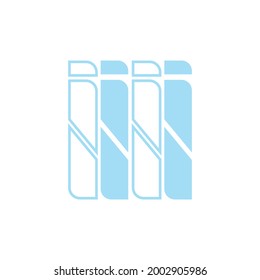 Business Logo Icon Illustration Design Template Vector quad letter I.
