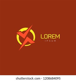 Business logo icon in vector and simple style