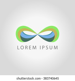 business logo infinity sign vector