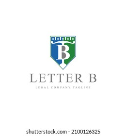 Business logo initials B about Law