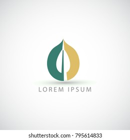 business logo leaf vector sign