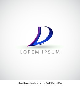 business logo letter D vector sign
