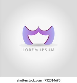 business logo letter M vector sign