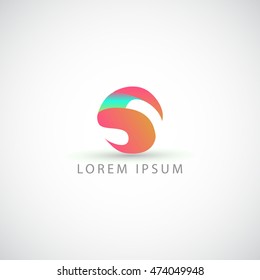 business logo letter S bird vector sign