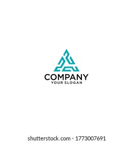 Business logo letter S line vector. SSS initials, icon design template. Corporate, identity, company, brand, branding, logotype Clean modern and elegant style