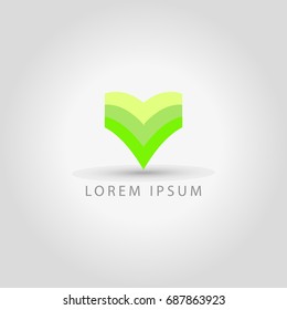 business logo letter V vector sign
