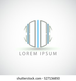 business logo lines circle vector sign