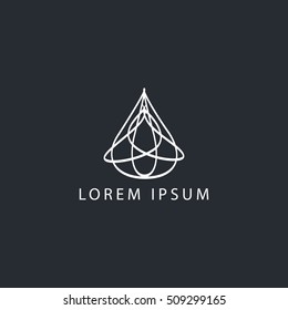 Business Logo Lines Drop Vector Sign Stock Vector (Royalty Free ...