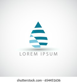 Business Logo Lines Drop Vector Sign Stock Vector (Royalty Free ...