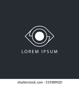 business logo lines eye vector sign