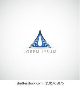 business logo lines triangle vector sign