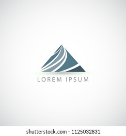 business logo lines triangle vector sign