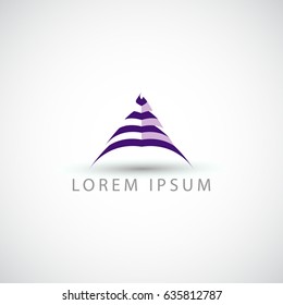 business logo lines triangle vector sign