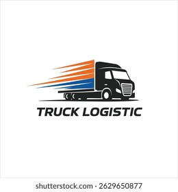 Business logo logistic truck design trailer transport