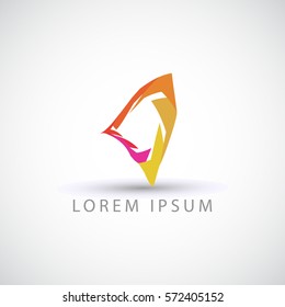 business logo modern arrow vector sign