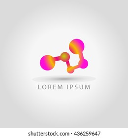business logo molecule vector sign