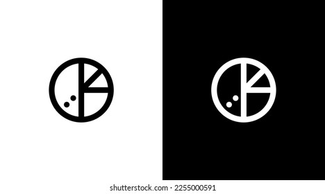 business logo monogram pizza black and white icon illustration style Designs templates