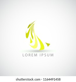 business logo moon vector sign