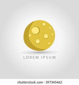 business logo moon vector sign