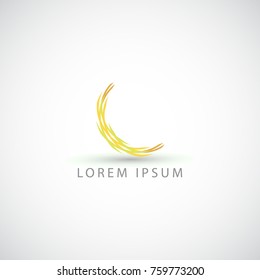 business logo moon vector sign
