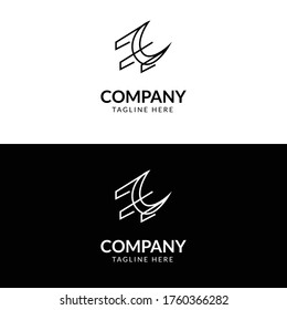 Business  Logo Moonlight Lines Design