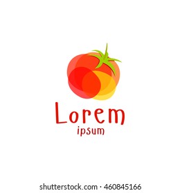 Business logo orange vector sign
