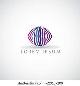 business logo oval shape vector sign