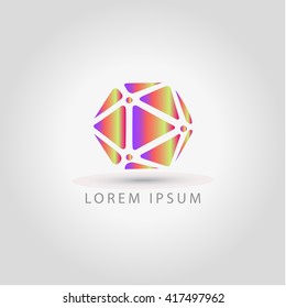 business logo polygon vector sign