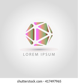 business logo polygon vector sign