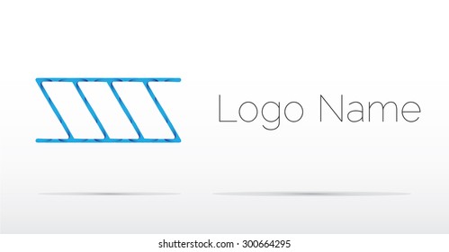 Business logo rectangle, modern design