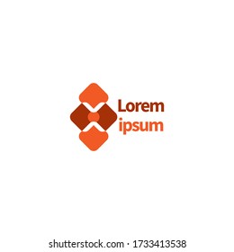 business logo.
rectangular abstract logo with letters a and v