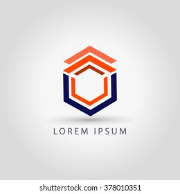 business logo rhombus sign vector