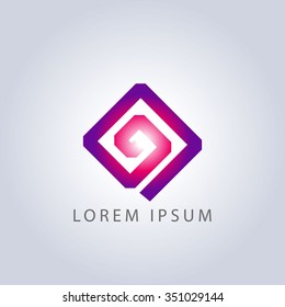 business logo rhombus vector