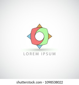 business logo rhombus vector sign