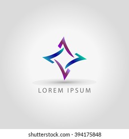 business logo rhombus vector sign