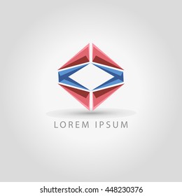 business logo rhombus vector sign