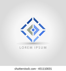business logo rhombus vector sign