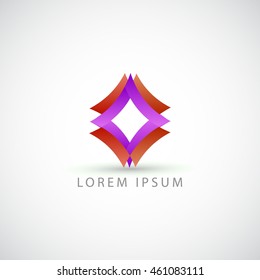 business logo rhombus vector sign